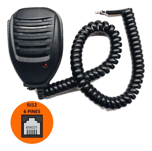Micrófono liviano para Yaesu RJ12 FT1500 etc